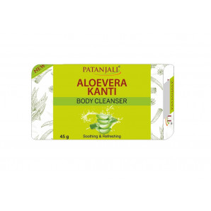 Мыло травяное натуральное Алое Вера Канти PATANJALI Aloevera Kanti Body Cleanser 45g