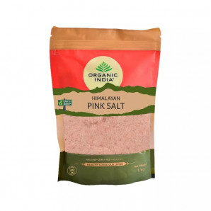 Organic India Pink Himalayan Rock Salt Розовая гималайская каменная соль 1кг