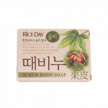 LION Scrub body soap chestnut Мыло-скраб