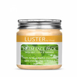 Очищающая маска от прыщей и акне с нимом и куркумой Neem Face Pack For Acne   Pimple Clearing | Luster 200мл