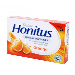 DABUR Дабур Хонитус (растительные пастилки) мята 24шт