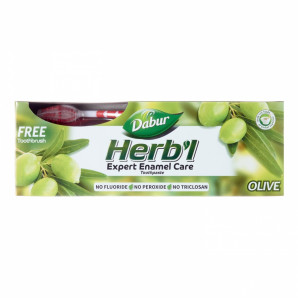 Dabur Toothpaste Dabur Herb'l Olive Зубная паста (с экстрактом оливы) с зубной щеткой 150г