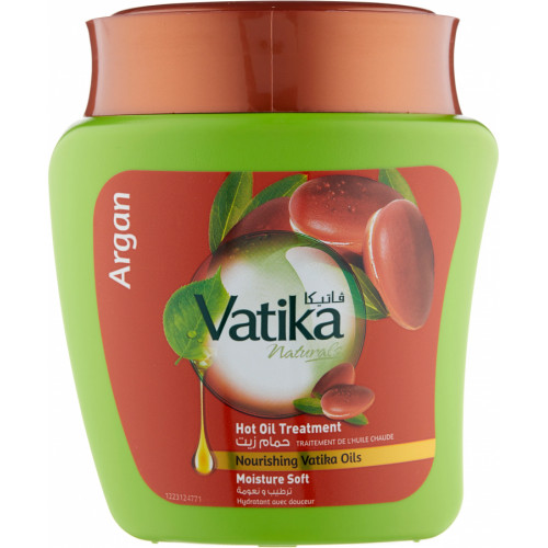 Маска для волос увлажняющая и питательная с маслом арганы (hair mask) Vatika | Ватика 500г