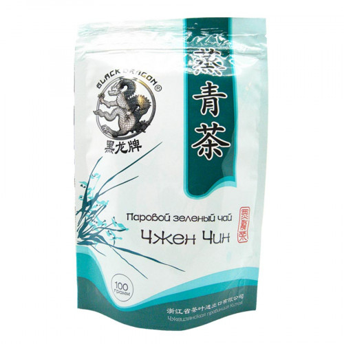 Паровой зеленый чай (green tea) Чжен Чин Black Dragon | Блэк Драгон 100г