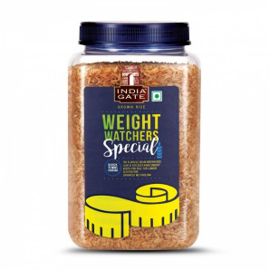 Индийский коричневый рис Басмати в банке INDIA GATE Indian basmati brown rice 1kg