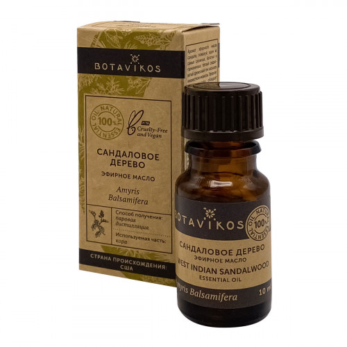 Эфирное масло Сандаловое дерево (essential oil) Botavikos | Ботавикос 10мл