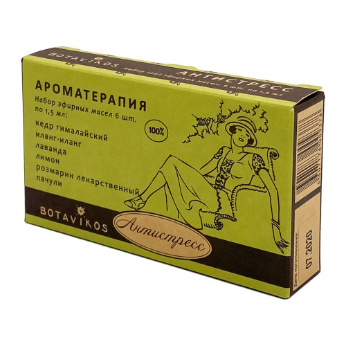 Набор 100% эфирных масел Антистресс (essential oil) Botavikos | Ботавикос 6*1.5 мл