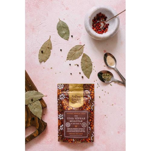 Черная соль молотая (Black salt) не йодированная Bliss Style | Блисс Стайл  80г