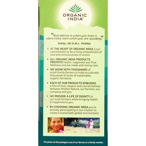 Травяной чай Тулси (tulasi tea) для профилактики работы центральной нервной системы и дыхатательных. путей Organic India | Органик Индия 25пак.