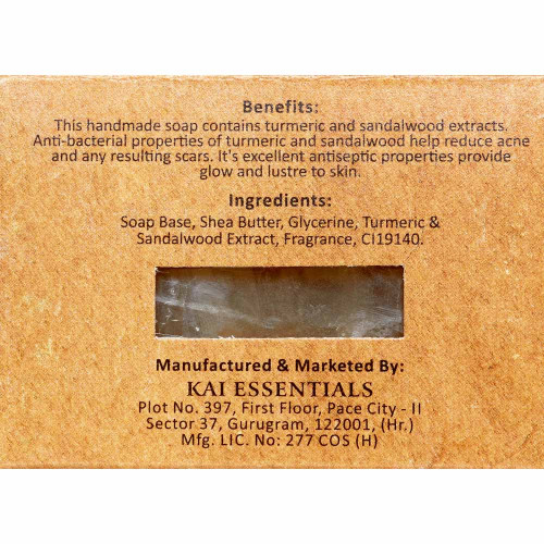 Мыло Turmeric & Sandalwood Куркума и сандал Премиум с маслом ши KAI ESSENTIALS | КАЙ ЭССЕНЦИАЛС 125мл