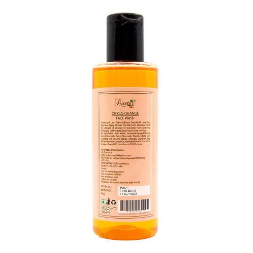 Гель для умывания с экстрактами цитрусовых Ластер | Luster Citrus Orange Herbal Face Wash 110ml