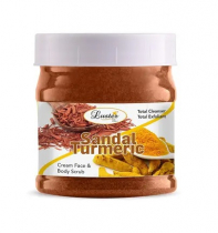 LUSTER Sandal & Turmeric Gel Scrub Гель-скраб для лица и тела с экстрактами сандала и куркумы 500мл