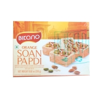 BIKANO Halva Soan Papdi Orange with nuts Сладкая нежная халва Соан Папди Оранж с орехами 250 г