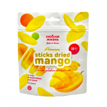 PRB Dried Mango "STIKS DRIED MANGO" TM "Love Life" Сушёный манго "Люблю Жизнь" 53г