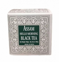 BHARAT BAZAAR Assam Hello Morning Black Tea Чай Ассам Хелло Морнинг черный лист 100г