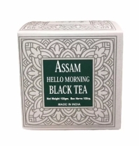 BHARAT BAZAAR Assam Hello Morning Black Tea Чай Ассам Хелло Морнинг черный лист 100г