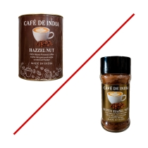 BHARAT BAZAAR Natural coffee with hazelnut flavor Кофе натуральный со вкусом фундука 100г