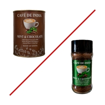 BHARAT BAZAAR Natural Instant Flavoured coffee Mint&Choco Кофе натуральный со вкусом мята и шоколад