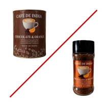 BHARAT BAZAAR Natural coffee with orange and chocolate flavors Кофе натуральный со вкусом апельсина