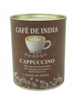 BHARAT BAZAAR Natural Instant Flavoured coffee Cappuccino Кофе натуральный со вкусом капучино 100г