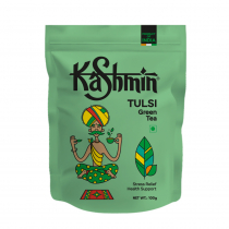 Kashmin Tulsi Green Tea Зеленый чай тулси для повышения иммунитета, успокаивающий 100г