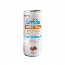 LOTTE Let's Be Sea Salt Напиток кофейный в банках 240мл