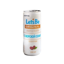 LOTTE Let's Be Sea Salt Напиток кофейный в банках 240мл