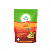 ORGANIC INDIA Tulsi Ginger tea Чай травяной Тулси с имбирём для повышения общего тонуса организма и