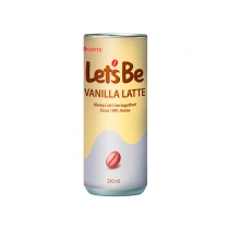 LOTTE Let's Be Vanilla Latte Напиток кофейный в банках 240мл