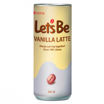 LOTTE Let's Be Vanilla Latte Напиток кофейный в банках 240мл
