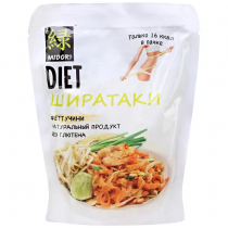 MIDORI Shirataki Noodles Fettuccine Лапша Ширатаки Феттуччине 200г
