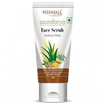 PATANJALI Saundarya Face Scrub Multani Mitti  Скраб для лица Мултани Митти 60г