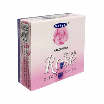 SATYA Fresh Rose Dhoop Cone Благовония конусы Свежая роза 12шт