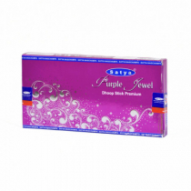 SATYA Purple Jewel Dhoop Sticks Благовония безосновные Пурпурная Драгоценность 20шт