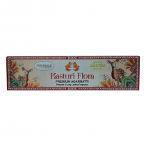 PATANJALI Aastha Premium Agarbatti Kasturi Flora  Благовоние Цветочный мускус (масальные) 20шт