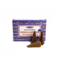 SATYA French Lavender Dhoop Cone Благовония конусы Французская Лаванда 12шт