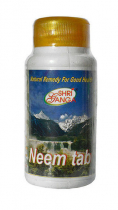 SHRI GANGA Neem tab Ним в таблетках для очищения крови и кожи 200таб