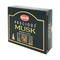 HEM  Precious Musk Cones Благовоние конусы Мускус 10шт