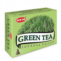 HEM Green Tea Cones Благовоние конусы Зелёный Чай 10шт