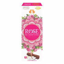 PATANJALI Aastha Rose Dry Dhoop Sticks  Безосновные благовония дхуп стики Роза 10шт