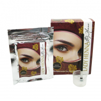 LADY HENNA Natural henna for eyebrows Dark brown  Хна для бровей натуральная Темно-коричневая 10г