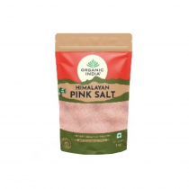 ORGANIC INDIA Pink Himalayan Rock Salt Розовая гималайская каменная соль 1кг
