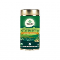 ORGANIC INDIA Tulsi Green Tea Lemon Ginger Тулси зеленый чай лимон имбирь 100г