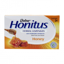 DABUR Дабур Хонитус (растительные пастилки) мед 24шт