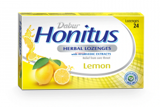 DABUR Дабур Хонитус (растительные пастилки) лимон 24шт