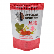BLACK DRAGON Green tea with rosehip Чай Зеленый с Шиповником 100г