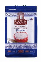 INDIA GATE Premium indian basmati white rice Премиум белый рис Басмати 5кг