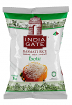 INDIA GATE Еxotic indian basmati white rice Индийский белый рис Басмати экзотик 1кг