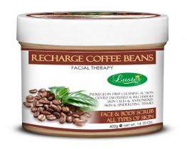 LUSTER Recharge Coffee Bean Cream Scrub Скраб для лица и тела с кофейными зёрнами 400г