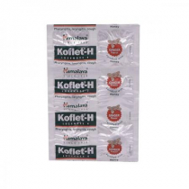 HIMALAYA Koflet-H Ginger with Honey Леденцы Кофлет-Х с Имбирным вкусом и медом при респираторных заб